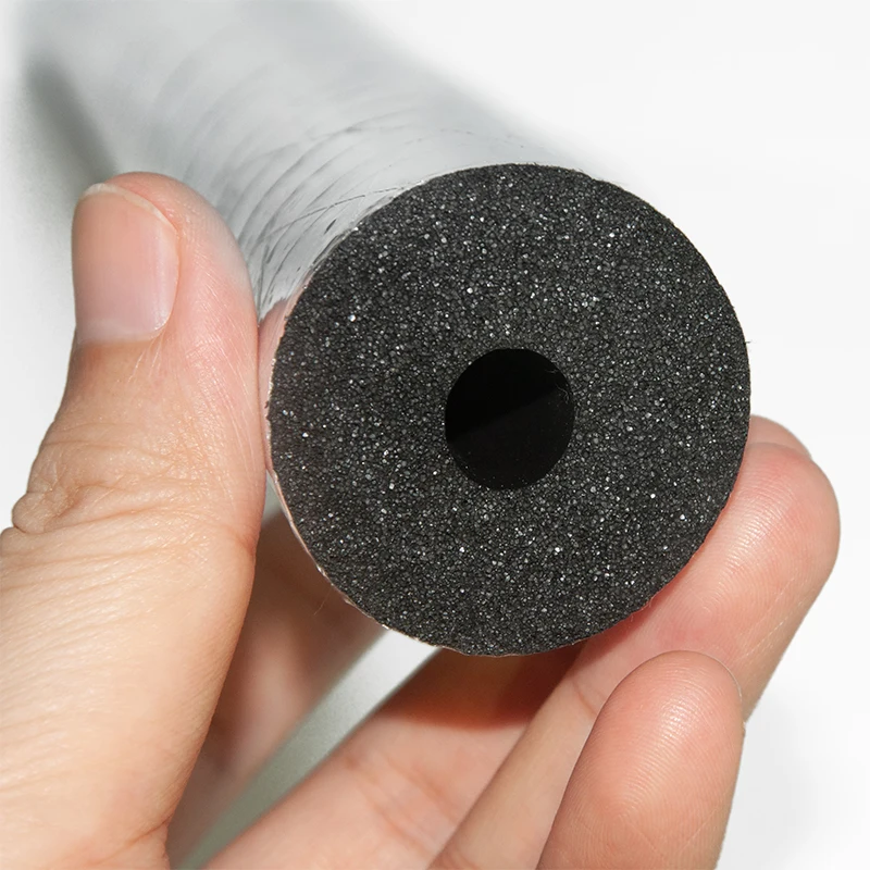 Bellsafe Flex NBR Elastomeric Rubber Insulation Tube Aluminum Foil Rubber Foam Tube With Self Adhesive