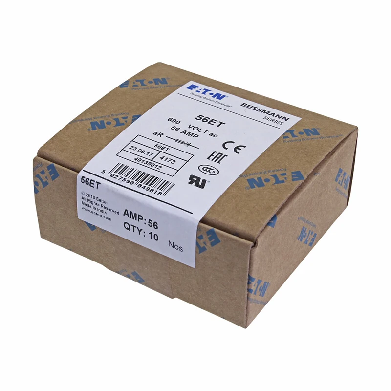  Специальные предохранители 56A 690Vac 500Vdc 56ET Bussmann BS88 картридж предохранителя высокоскоростной