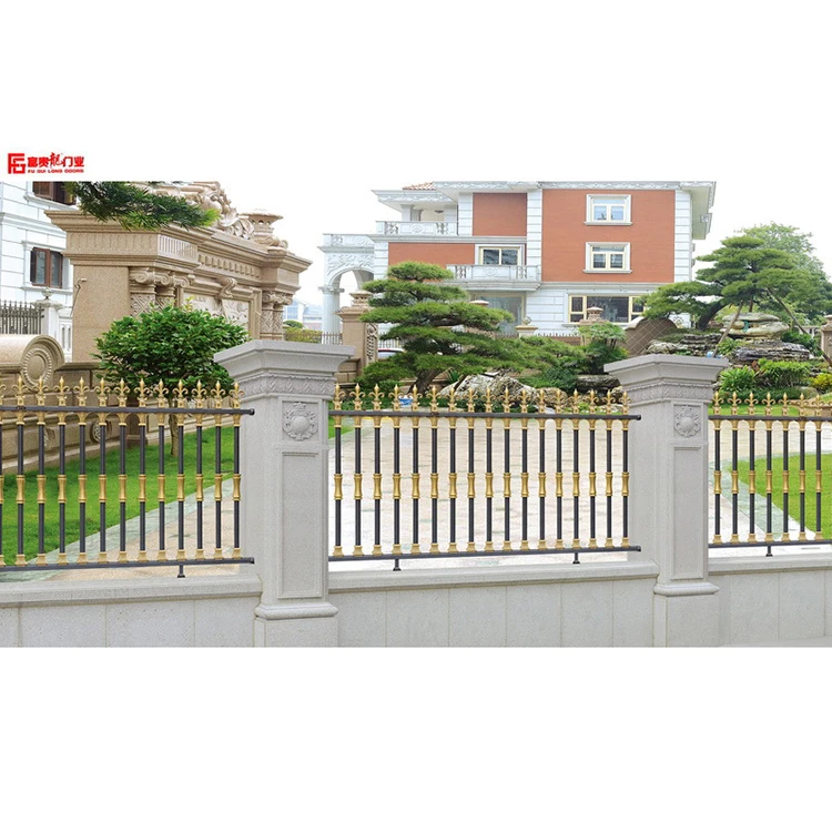 Hot sale Aluminum railing Luxury Decorative Color Power Coated Aluminum Villa Garden Fence