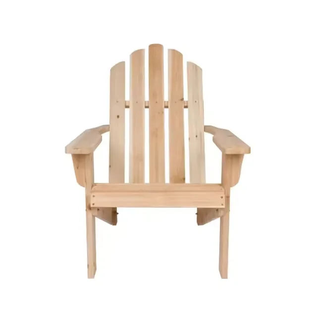 wooden Adirondack classic chair from solid teak wood for outdoor chair use