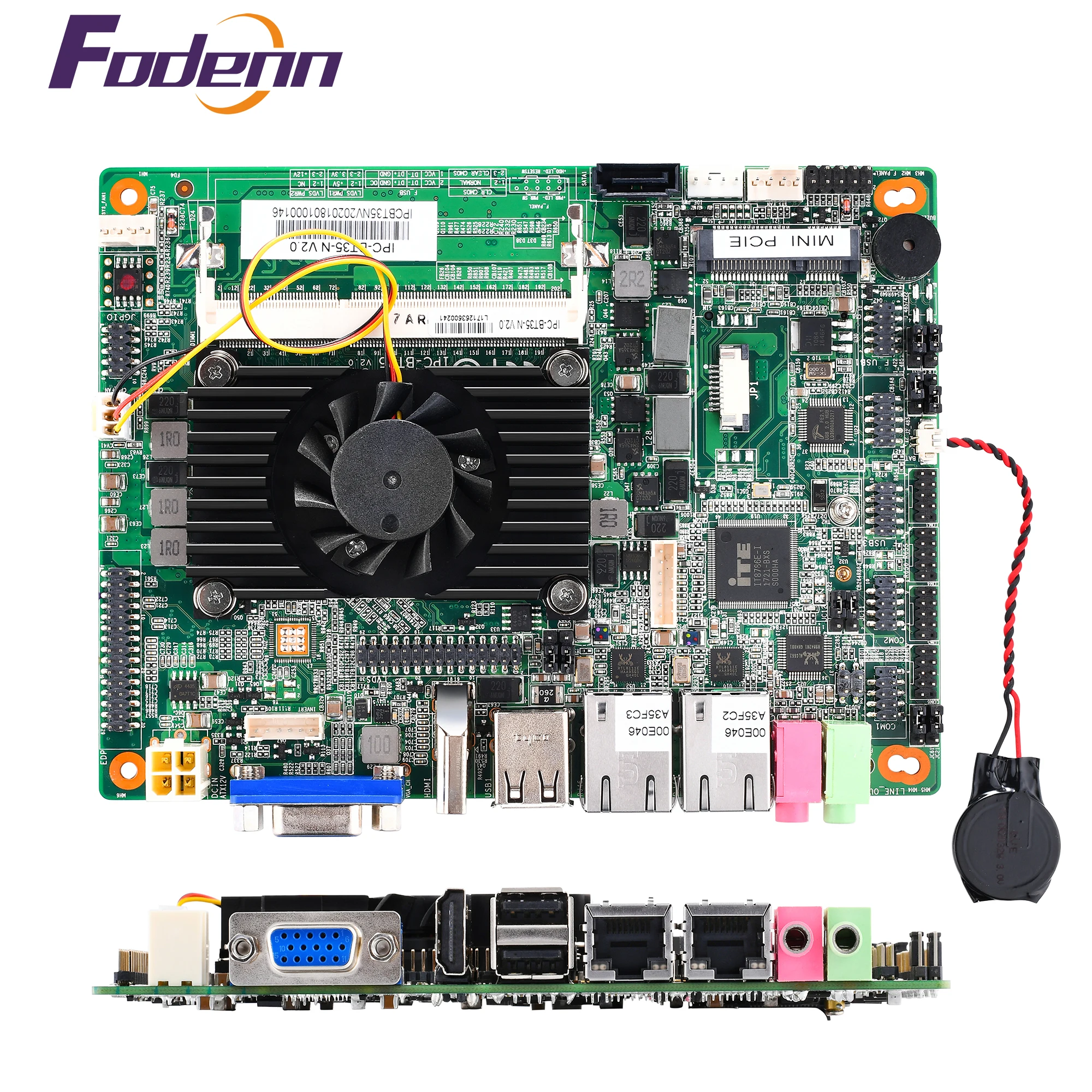  Материнская плата Mini-ITX Win7/Win8/Win8.1/Linux/UTC с поддержкой нескольких COM/USB-портов маломощной встроенной материнской