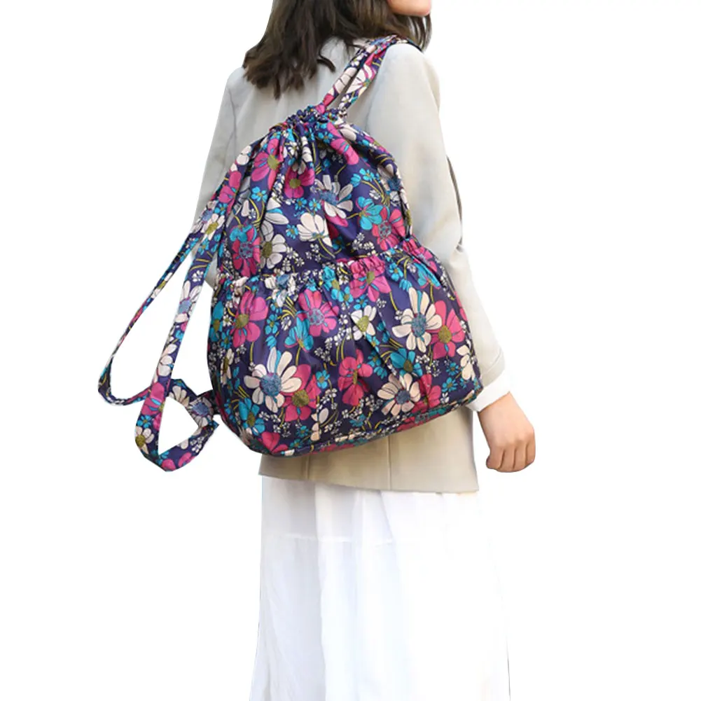 RPET Polyester Drawstring Bag Printing Sports Drawstring Backpack