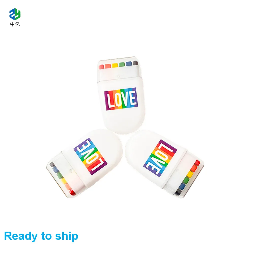 
Wholesale Non-toxic Face Paint Rainbow Colors safe Body Paint Hot sale 6 Pride Coloured Body Art Rainbow Face Paint 