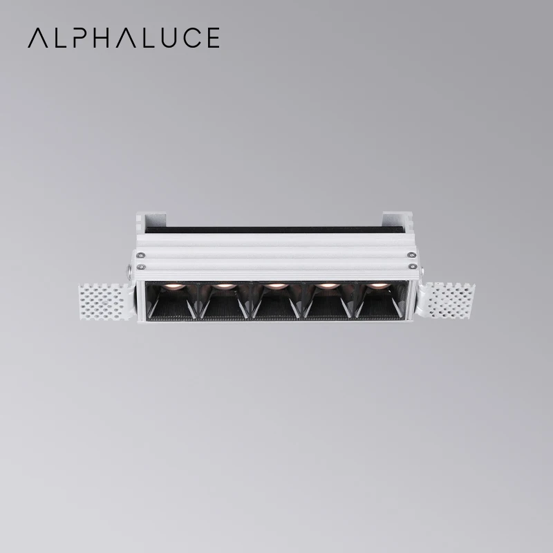 ALPHALUCE Design Cob 10W Ceiling Led Trimless Recesseed Dimmable Linear Spot Downlight For Project