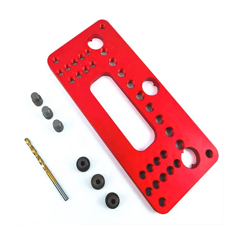 DIY Hand Pocket Hole Jig Cabinet/Drawer Handle Hole Drilling Locator Woodworking Positioner Doweling Jig Hole Drilling Guide