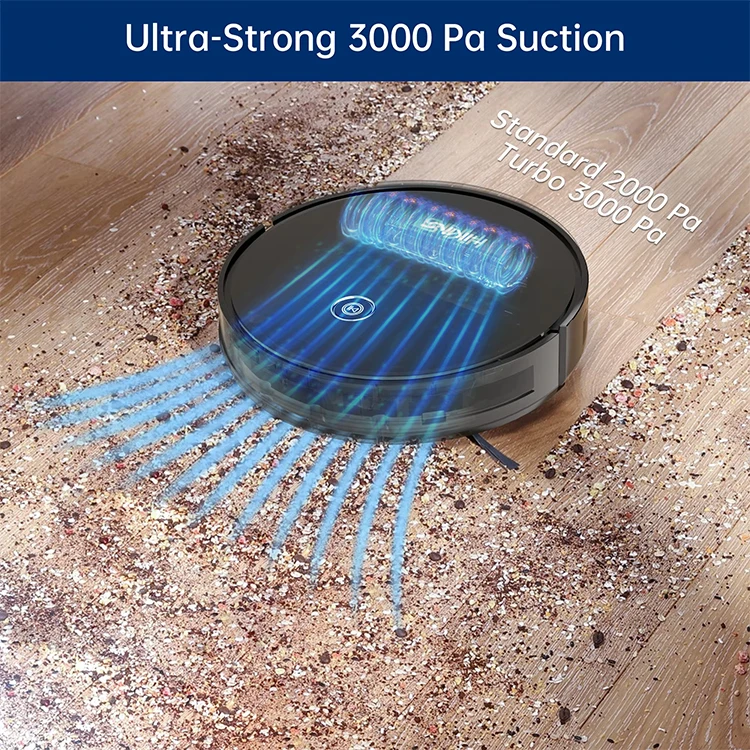 Aspiradora smart stofzuiger Self-Emptying Robot Vacuum Cleaner Gyroscope Navigation for Household Use Sweeps Wet Dry Dirt