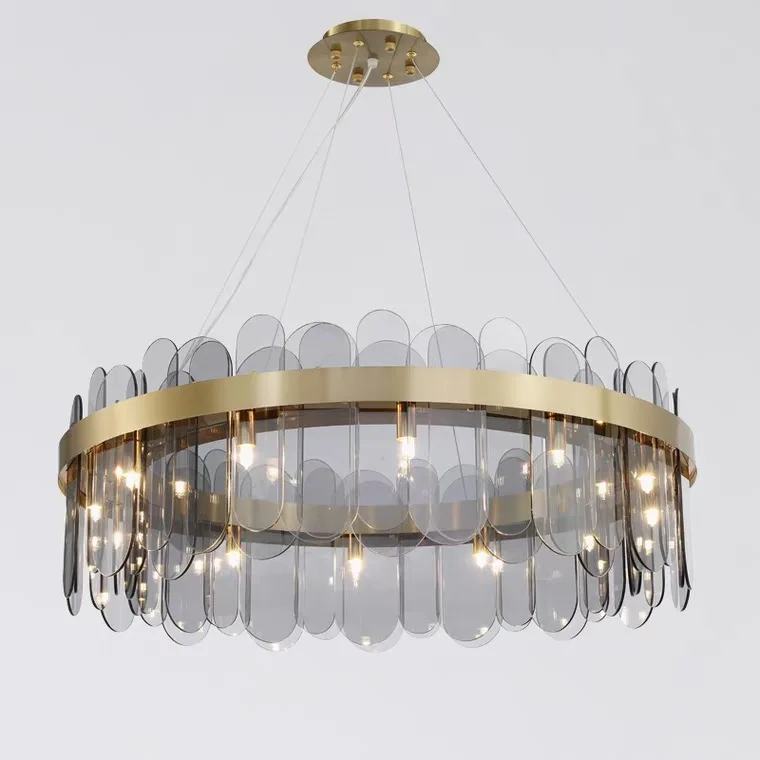 
Post-modern Commercial Light Luxury Design Living room Dining room Web Celebrity Master Bedroom Glass Chandelier 