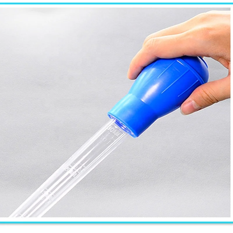 PortableAquarium Dropper Pipette Cleaner Manual Tool Fish Tank Siphon Pump Water Changer Aquarium Pipette Supply tube28cm 30ml