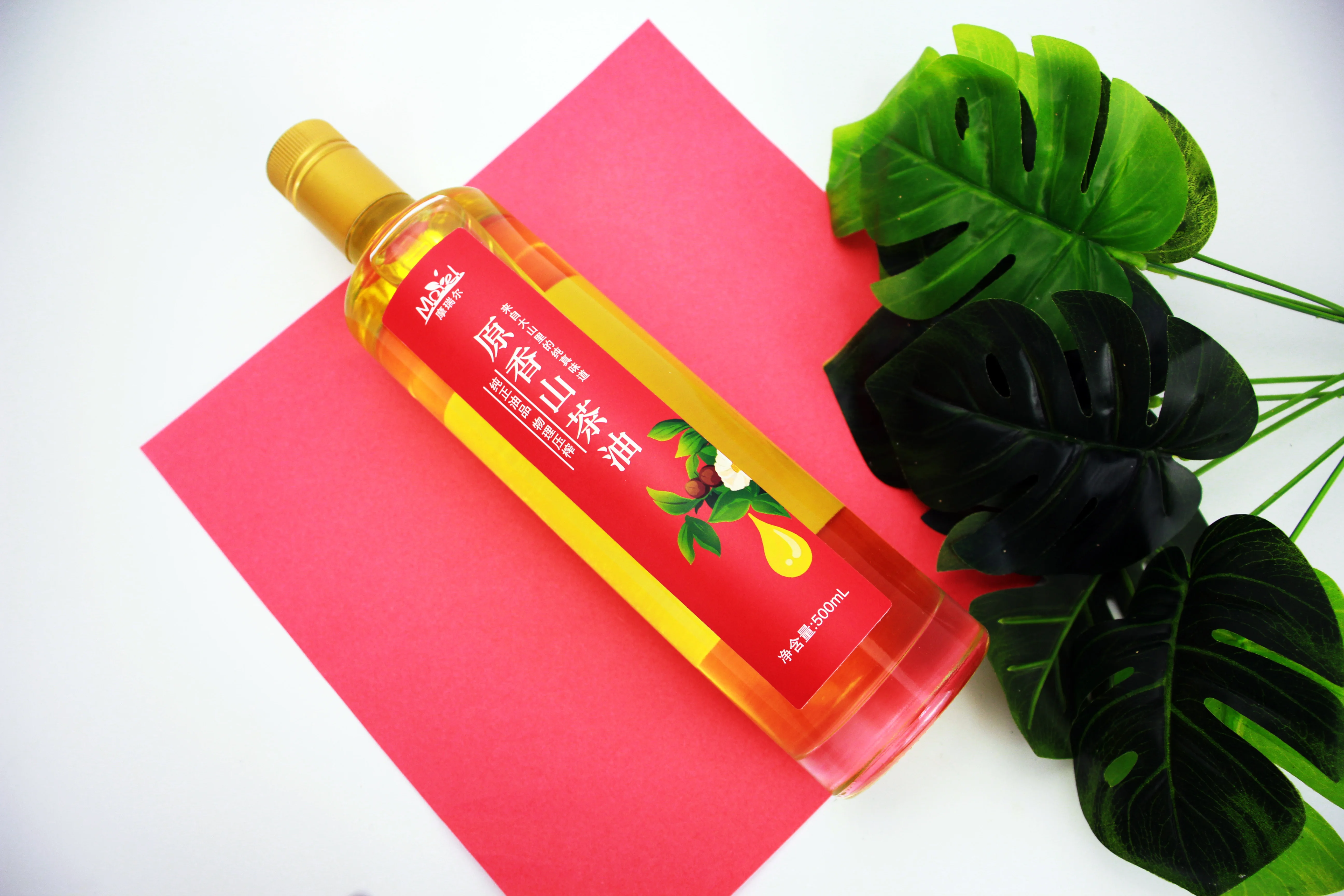 Camellia Seed Oil Wholesale Cold Pressed Pure Bottle Golden Glass Packaging Food Cosmetic Orient Color Cooking Skin Origin Type
