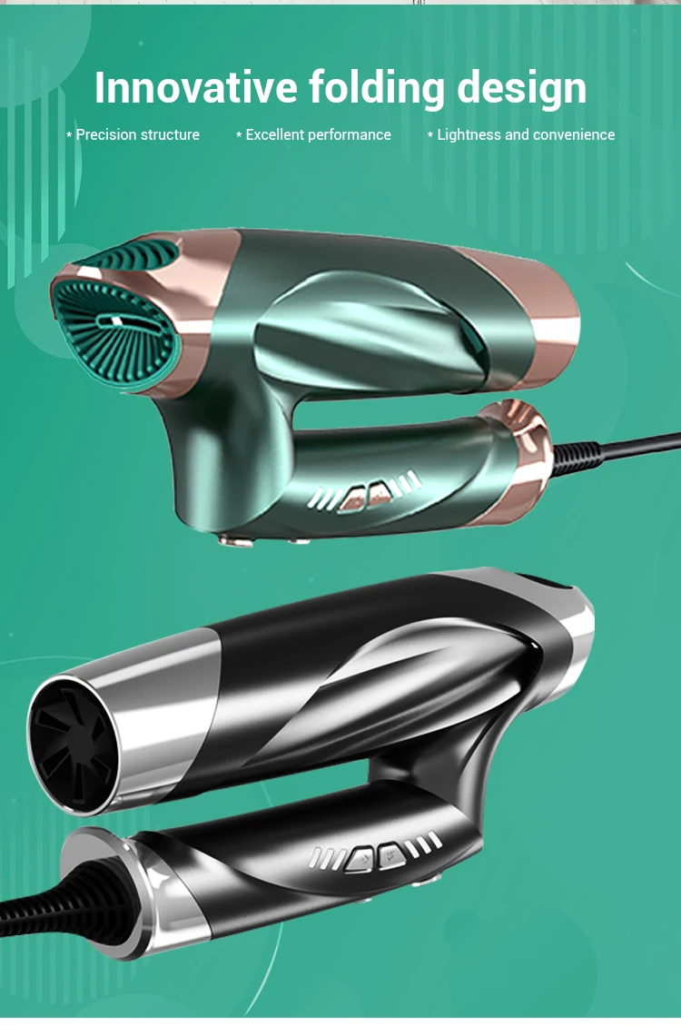 2022 дорожный складной фен для волос высокоскоростной портативный с отрицательными