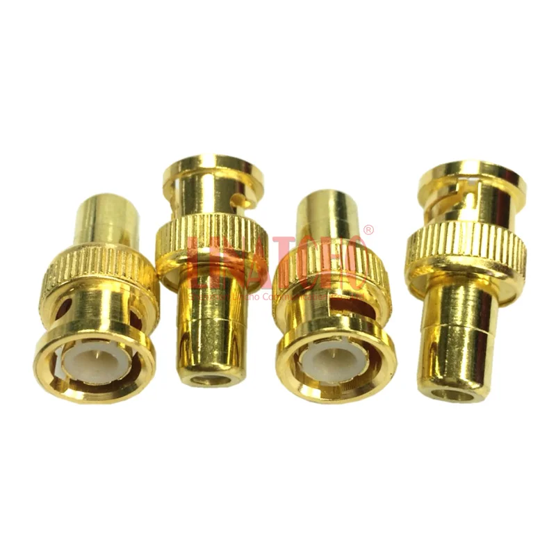 Video Audio AV Cables BNC Male to RCA Female Adapter 75ohm Gold Plated Connector