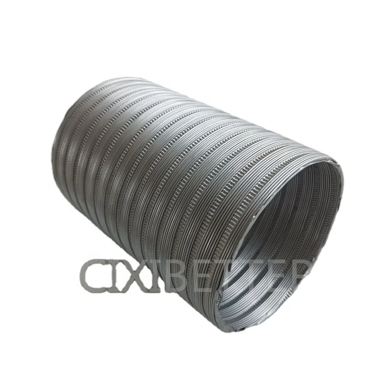 DN110 Высококачественный чистый алюминиевый гибкий шланг выхлопной трубы гофрированная труба lampblack машина 10 проводов и 7 зубьев
