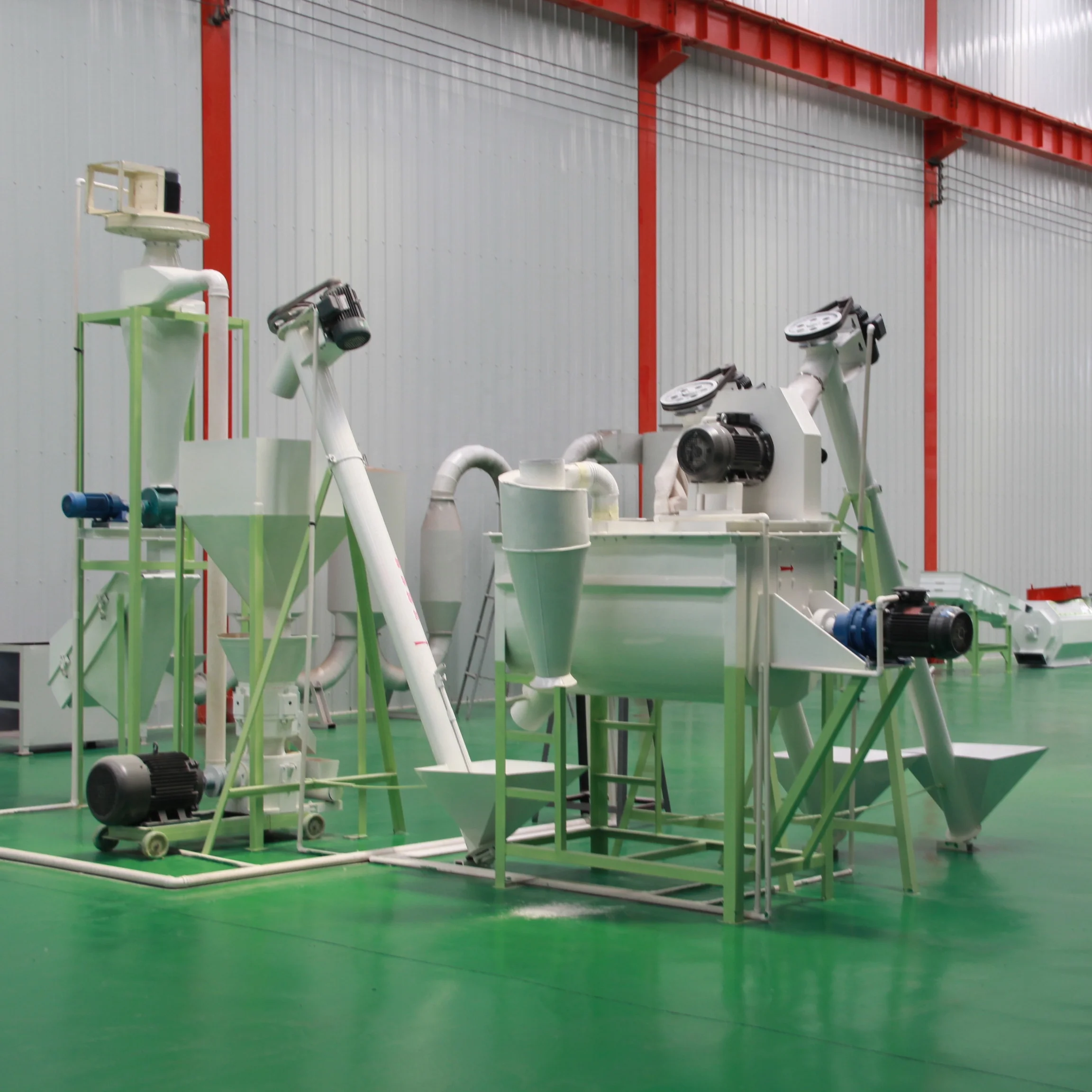Supply whole set of chicken feed pellet processing equipment full plant animal poultry production line