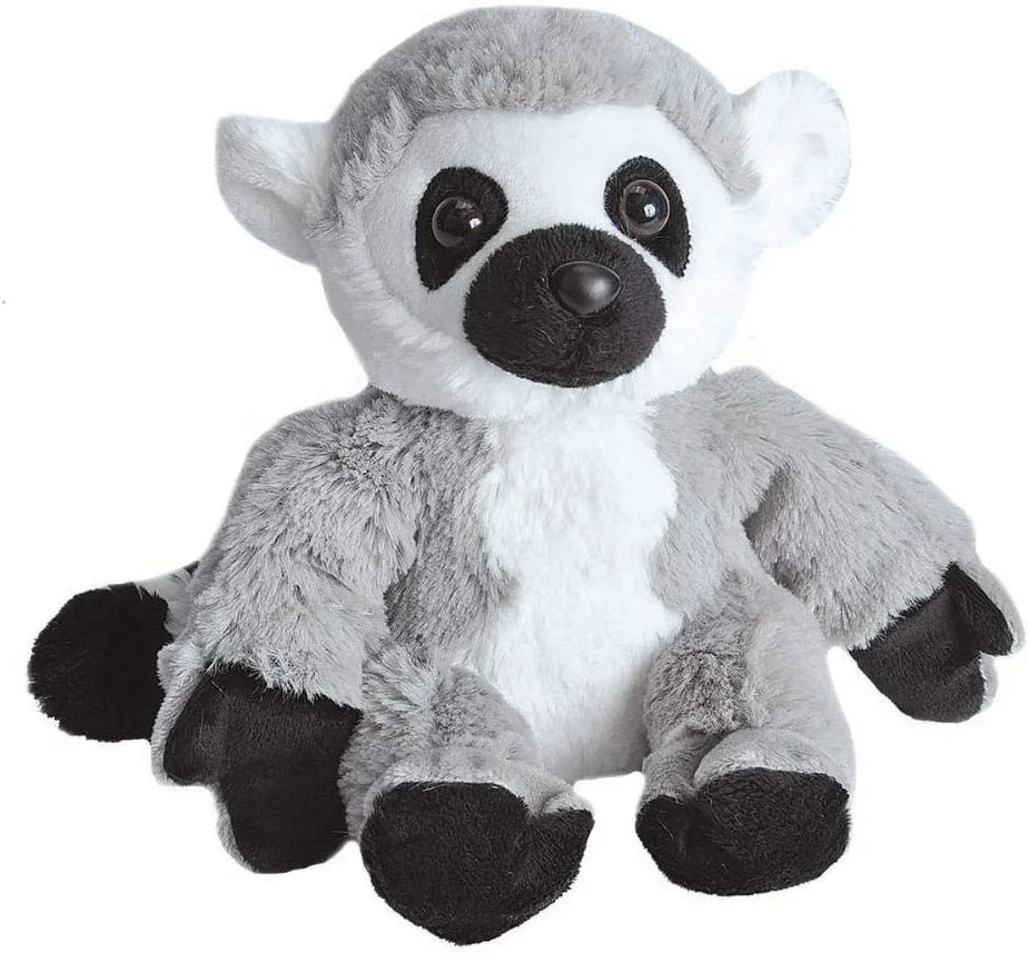 Alligator and Ring Tailed Lemur Plush, Stuffed Animal, Plush Toy for Gifts for Kids