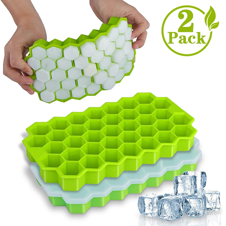 Convenient Reusable Mold  Polygonal Shape Silicone Ice Mold Ice Cube Tray