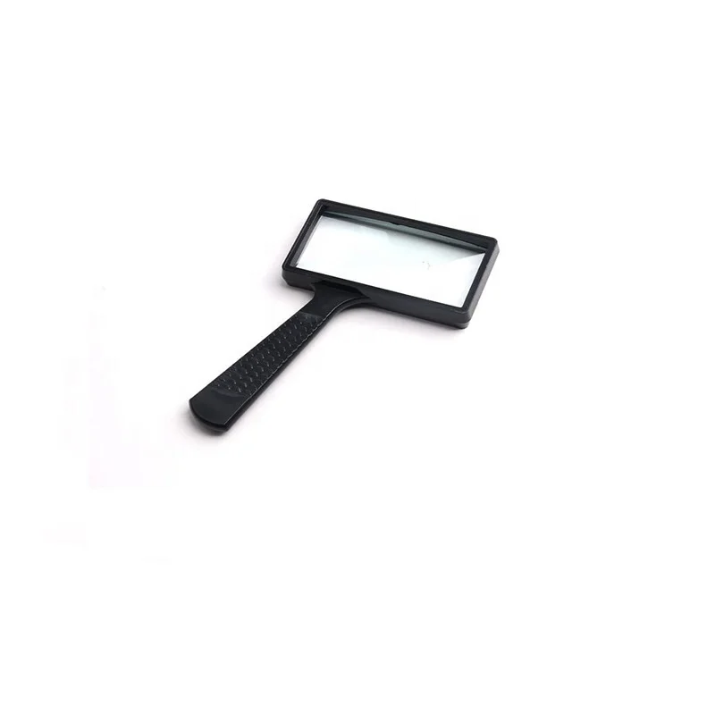 50*100mm 3XHandheld rectangular glass lens high-definition magnifying glass for the elderly to read newspapers and books