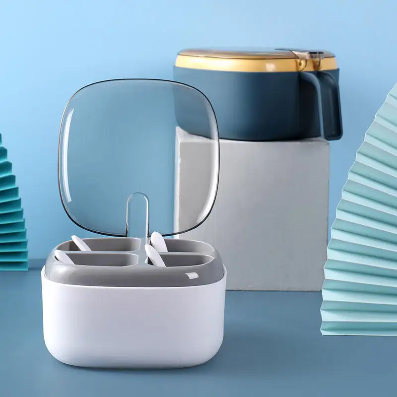 Kitchen Supplies High Quality Salt Sugar Spice Pepper Storage Seasoning Box Condiment Container