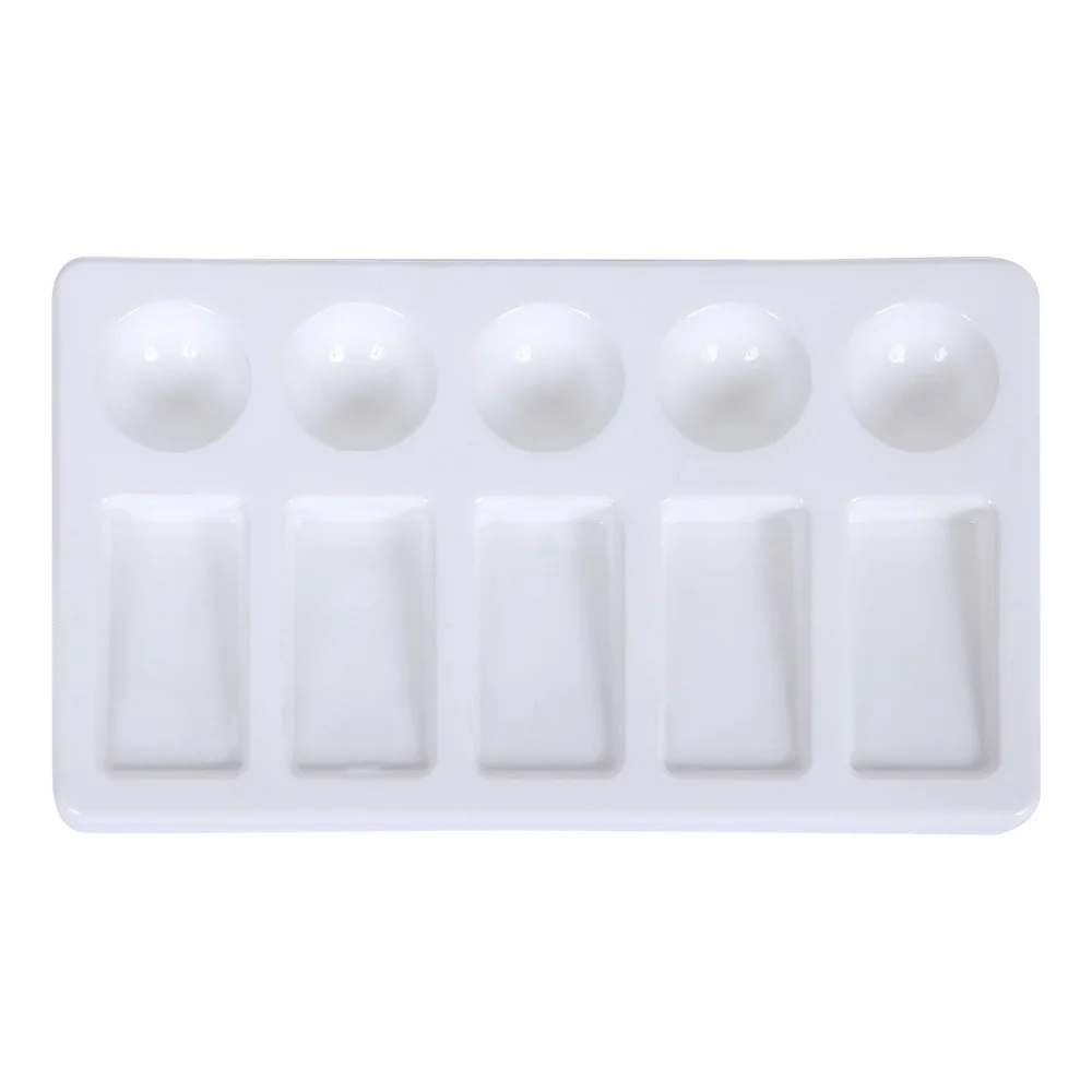 SINOART 19X11cm 10 Wells Artist Watercolor palette Acrylic Oil Artist Plastic Palette