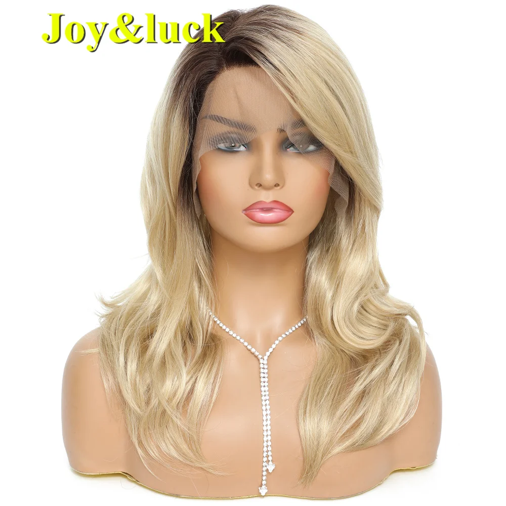 Wholesale Good Quality Lace Front Wig for Women Party Long Natural Wave Ginger Orange Ombre Brown Syntheic Lace Front Wigs