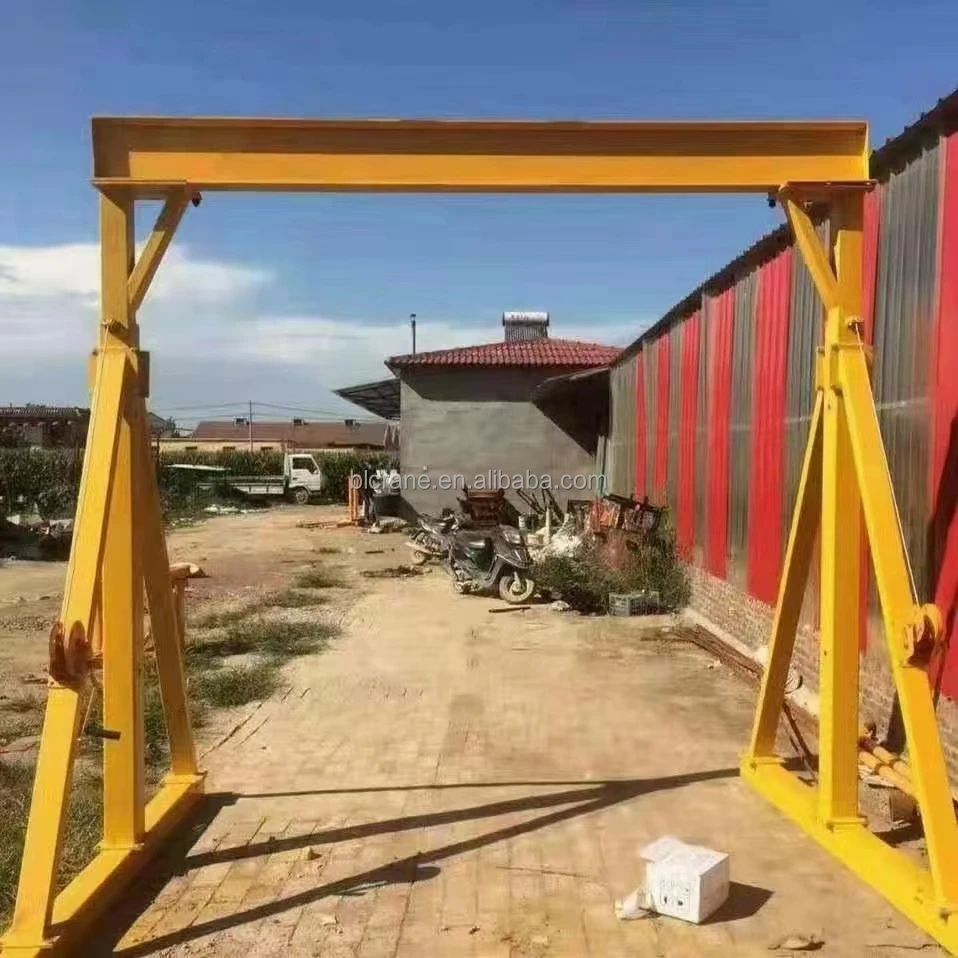 Hot Product Warehouse Material Lifting Motorized Travelling 5 ton Portable Gantry Crane