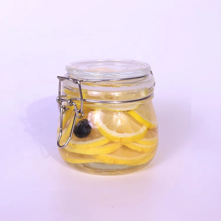 
Vacuum Glassware Food Storage Sealed Kitchen Glass Storage Jar With Clip Top Lid 