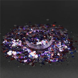 Wholesale Solvent Resistance Holographic Orange Black Mix Color Halloween Glitter in Bulk