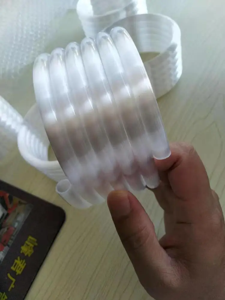 Helix Milky Quartz Tube Spiral Quartz Glass Tube