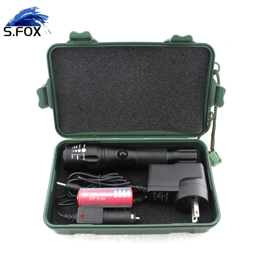 Super Power Bright Aluminum Military 1200 Lumen Rechargeable Best Tactical Torch Lamp Most Powerful LED Flashlight