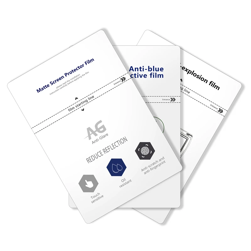 HOFI Wholesale premium Clear Anti-blue Universal cutting Screen Protector hydrogel TPU Protective Film