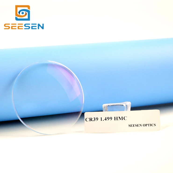 Оптовая распродажа: прозрачные защитные пленки из смолы CR-39 1,49 монофокальные UC/HC/HMC оптические линзы с диоптриями