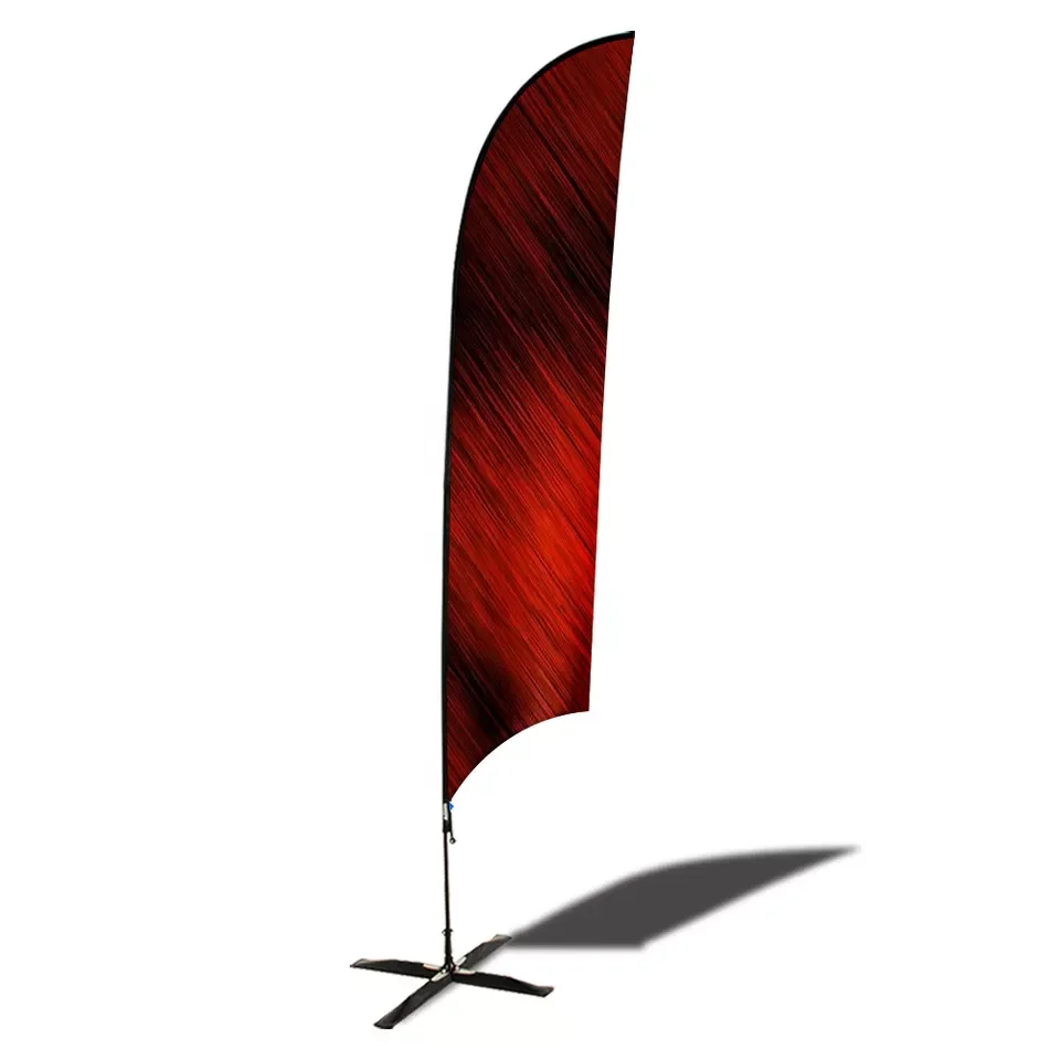 Outdoor Customized Display Beach Flying Teardrop Flags Beachflags