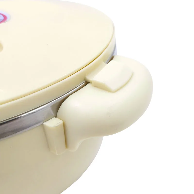 5pcs Set Foam insulation double ears stainless steel food container set