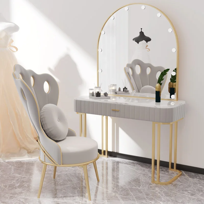 Modern Design Professional Makeup Artist Table Studio Dressing Table with Light for Nail Art Bridal Shop & Beauty Salon Use