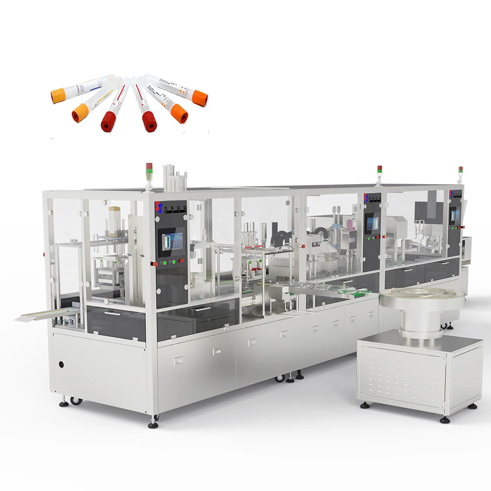 PET Tube Production Line  Of Automatic Blood Collection EDTA / Sodium Citrate Tube Machine