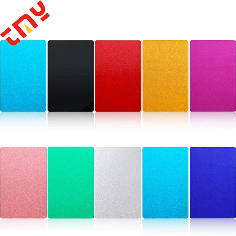Cheap Price Wholesale Blank 0.8Mm Thick Anodized Aluminum Business Card With Laser Engraving