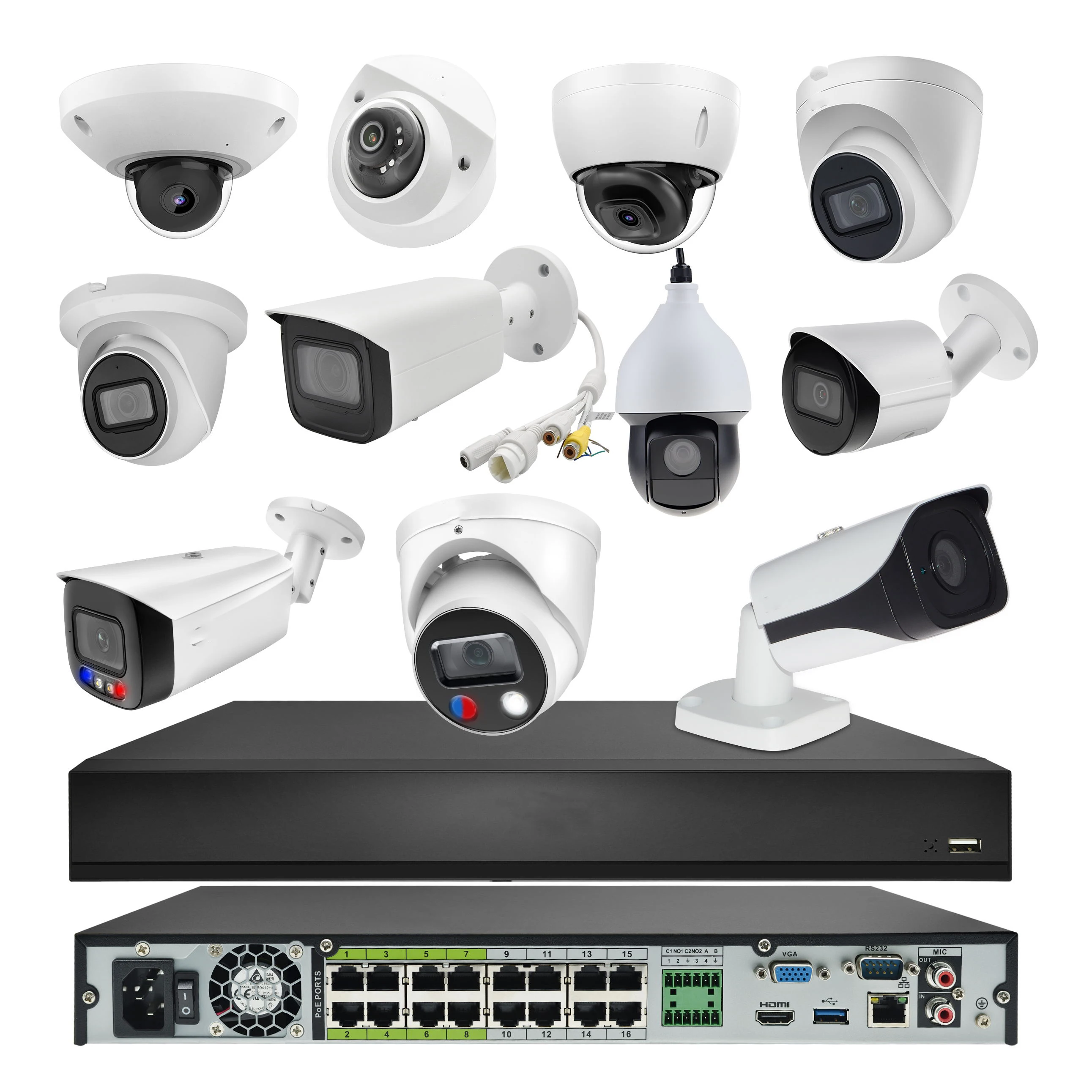 IPC-HFW2441T-ZS Original Brand In Stock 4MP IR Vari-focal Bullet WizSense Network Camera Ip Camera with PoE Perimeter Protection