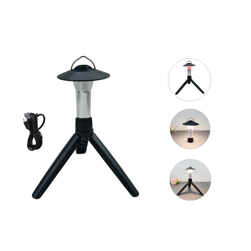 Small LED Camping Lantern Battery Powered Hanging  Lamp  Portable Waterproof Outdoor Tent Bulb