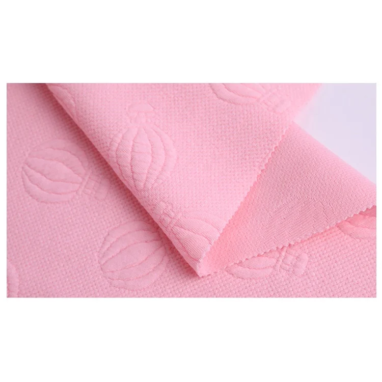 Высококачественная трикотажная жаккардовая ткань из полиэстера, эластичная ткань для детской одежды, ткань оптом