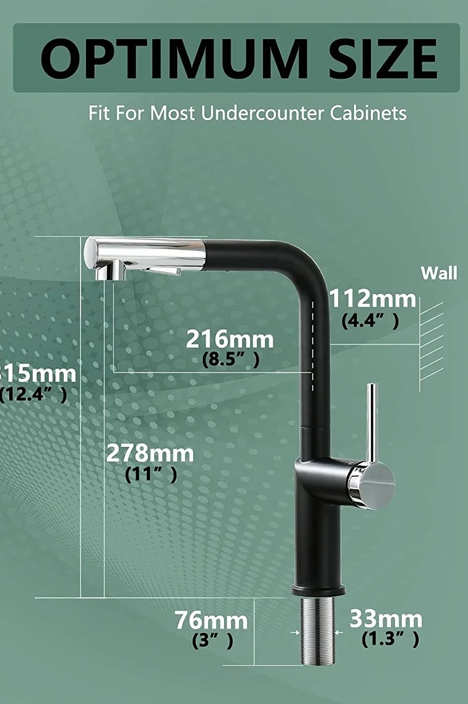 Kaiping Factory Popular Single Handle Water Tap 360 Degree Rotating Faucet Sprayer