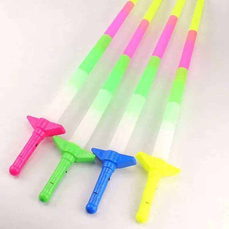 Hot selling four-section LED flash light sword retractable stick concert party children toys