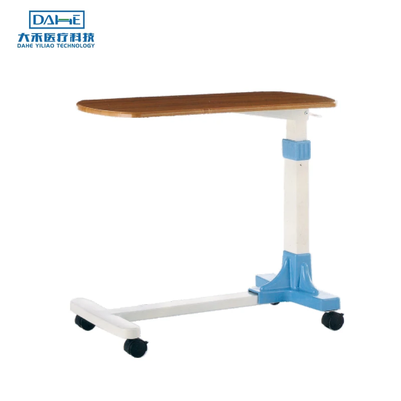 
Medical furniture manufacturer ABS plastic hospital equipment medical service bed table with wheels 