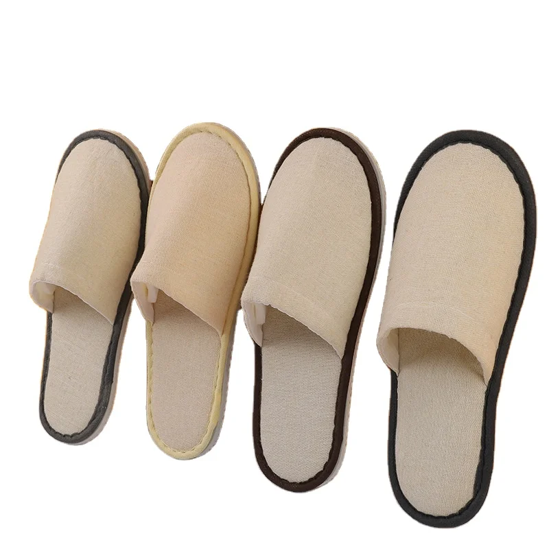 Easy to use Cotton homestay cotton slippers thickened and anti slip for guests hotel slipper