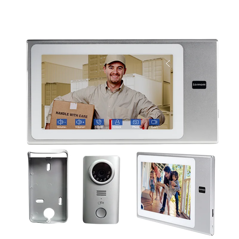 Asia, Europe, middle-east home security wide used high-end four wire video intercom system 1080P AHD camera night version  hot