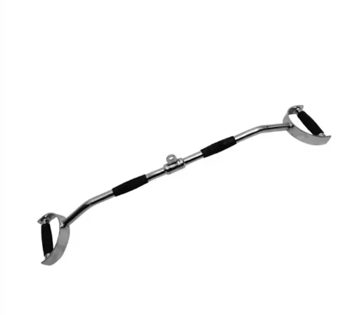 High Quality Press Down Bar with Rubber Covered Grip  LAT Pulldown Machine Handle D Grip