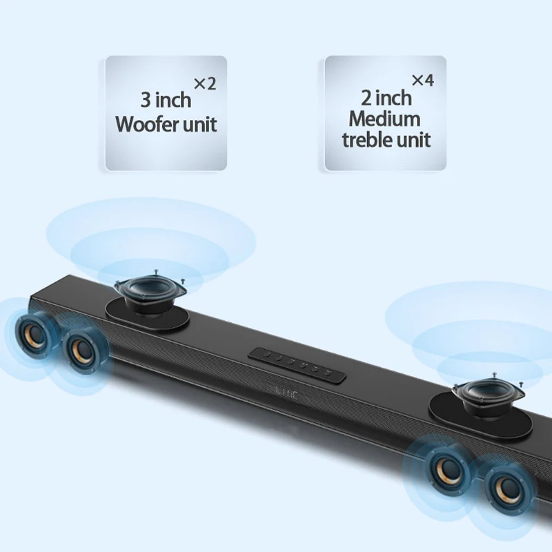 High Sound Quality Sound Bar 5.0 LED Bluetooths Sound Bar Surround Speaker Home Theatre System For TV Theater