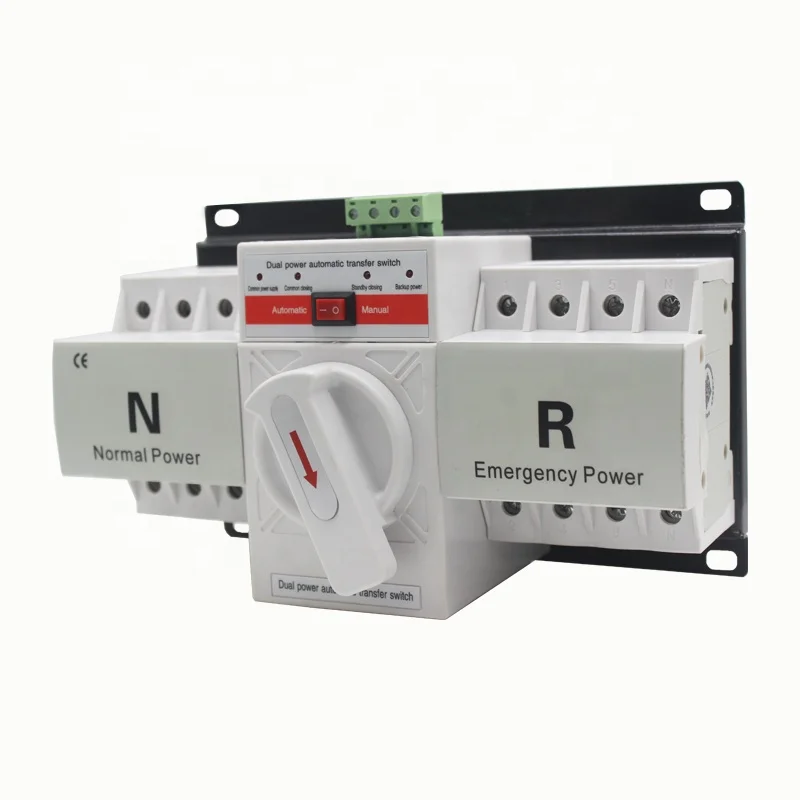 Высококачественный автоматический переключатель передачи данных cb типа 220 В 3P/4P 10A 20A 25A 32A ATS 40A 50A 63A