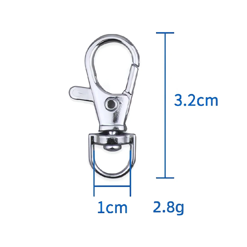 Bag Accessories Spring Metal Hooks Buckle Clip Swivel Snap Hook for Purse Chains