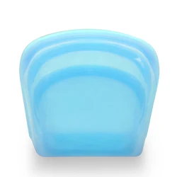 Wholesale Food Grade Heat Resistant 3.5L 2L 1L Reusable Silicone Storage bag Self Sealing Food Bag