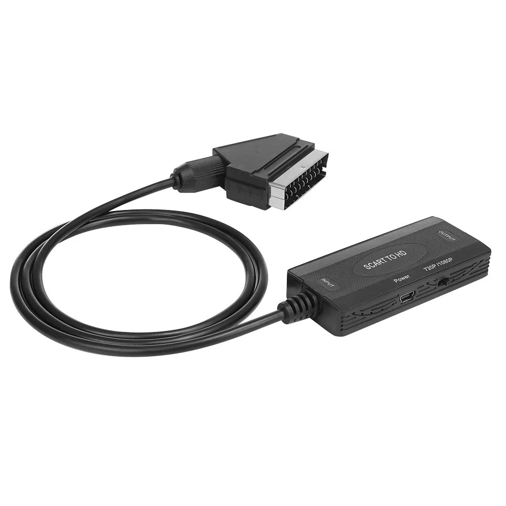 New Arrival SCART to HDTV Converter 1080P HD SCART to HDTV Audio and Video Adapter