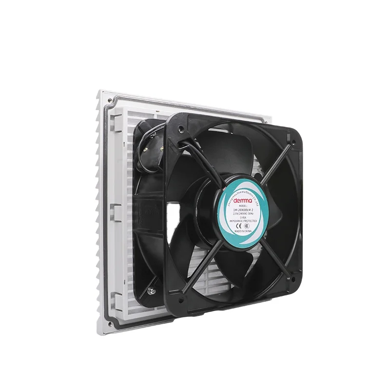 Вентилятор распределительного кабинета, вентилятор охлаждения для электрического шкафа, фильтр сетки, вентиляция, пылезащитная крышка, жалюзи FK6621 110 В